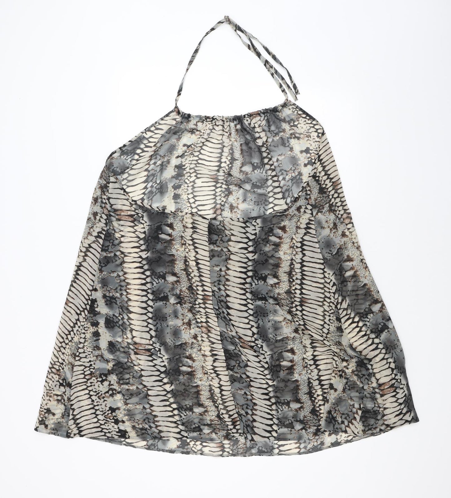 Matalan Womens Black Animal Print  A-Line  Size XL