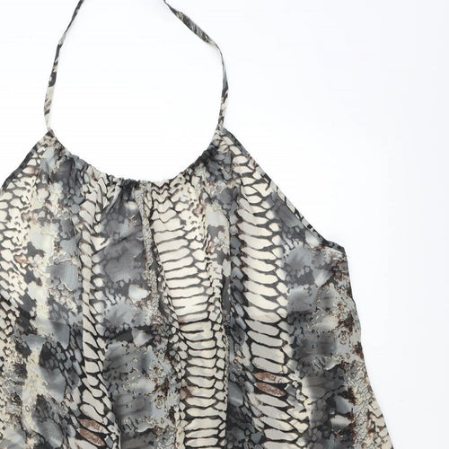 Matalan Womens Black Animal Print  A-Line  Size XL