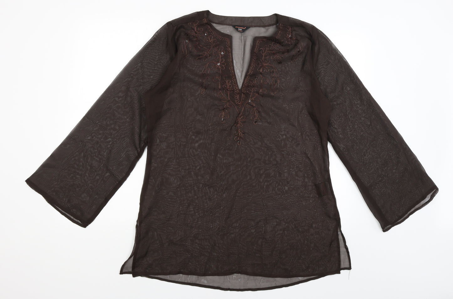 Atmosphere Womens Brown   Tunic T-Shirt Size 14