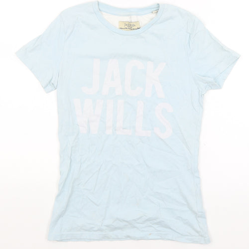 Jack Wills Womens Blue   Basic T-Shirt Size 6