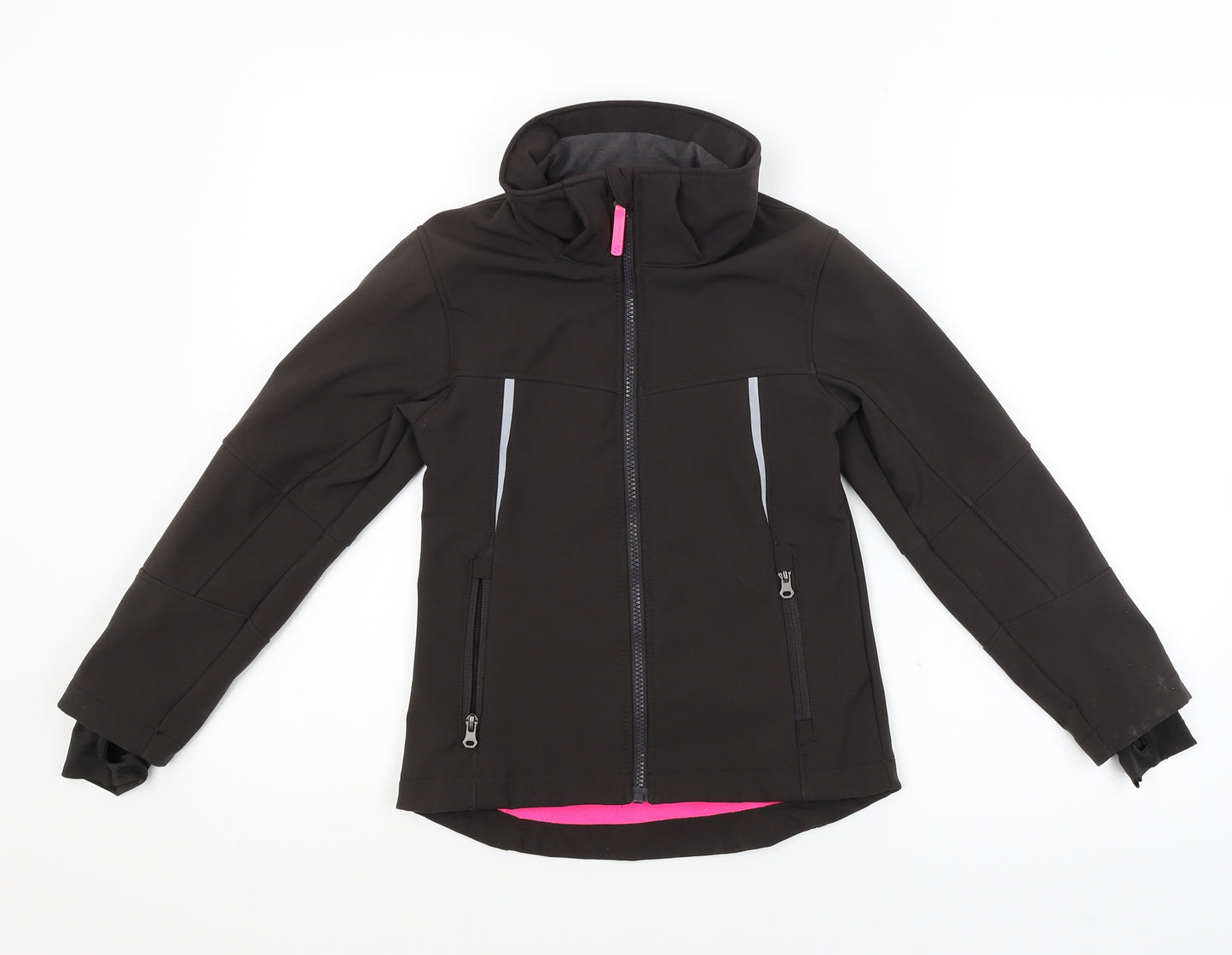 H&M Girls Black   Windbreaker Coat Size 8-9 Years