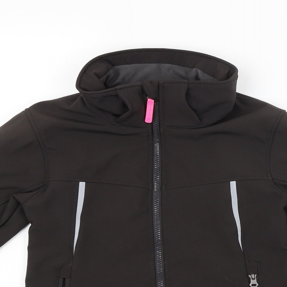 H&M Girls Black   Windbreaker Coat Size 8-9 Years