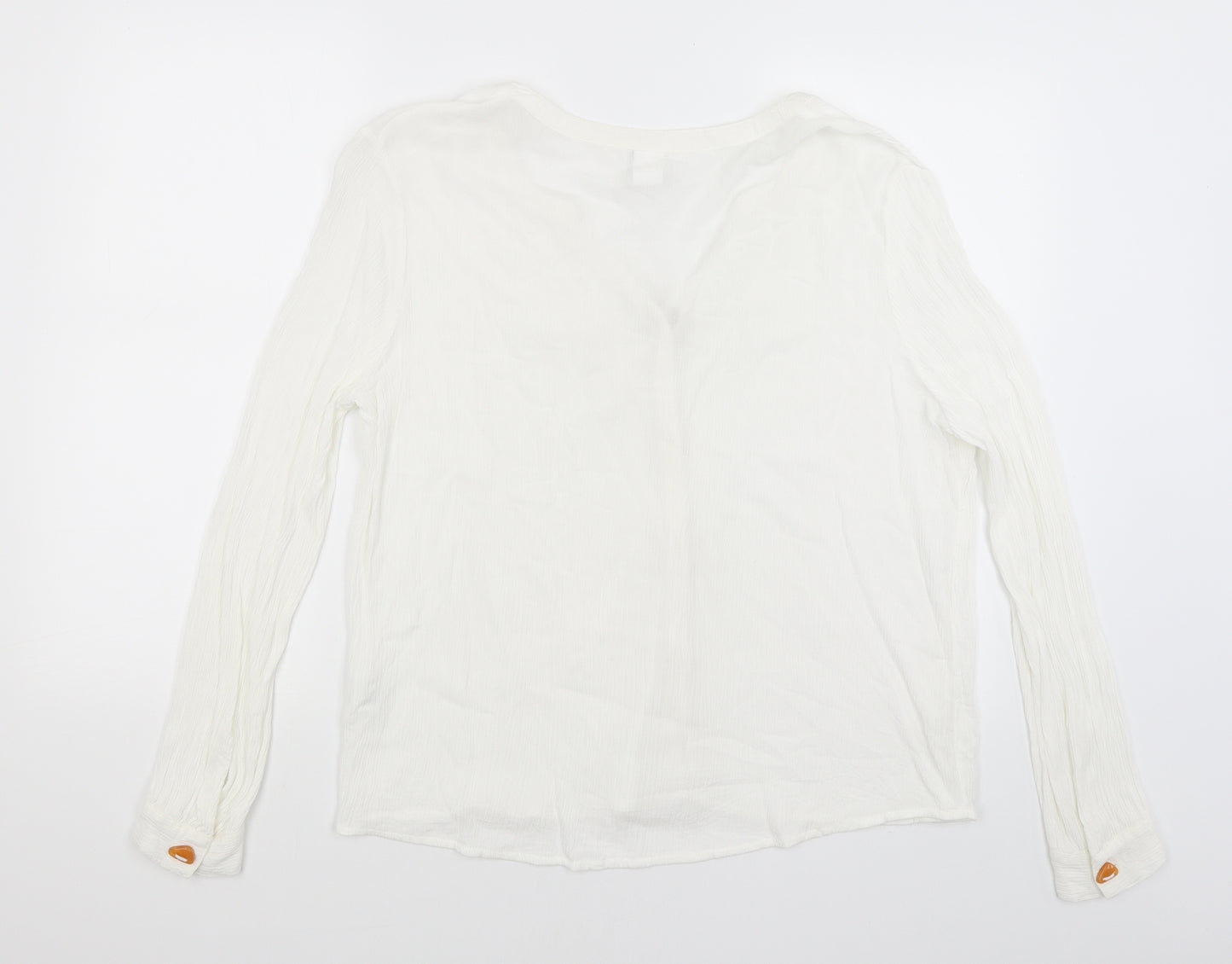 HEINE Womens White   Basic Blouse Size 14