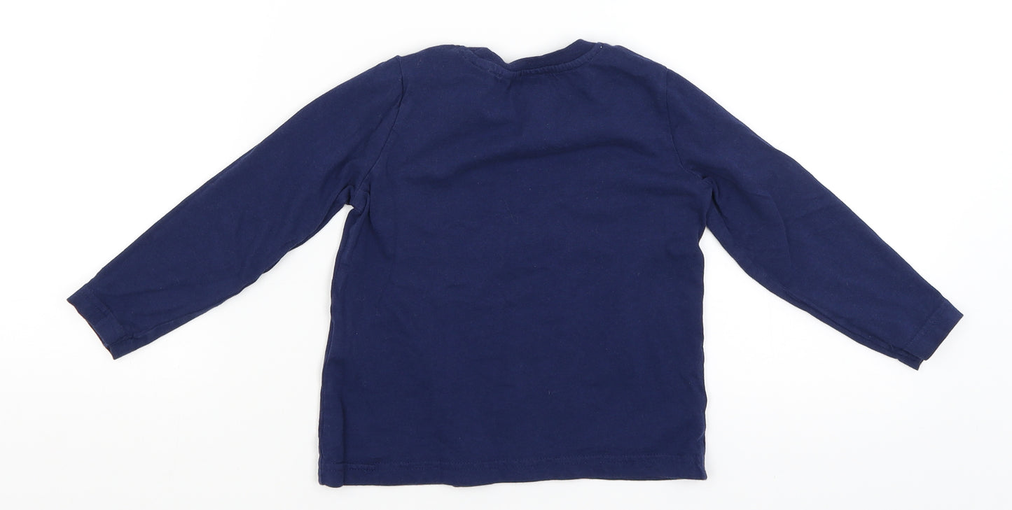 Primark Boys Blue   Basic T-Shirt Size 2-3 Years  - Batman