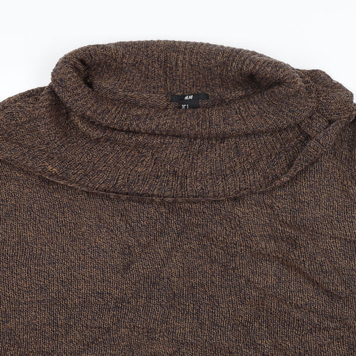 H&M Womens Brown   Quilted Poncho Size S