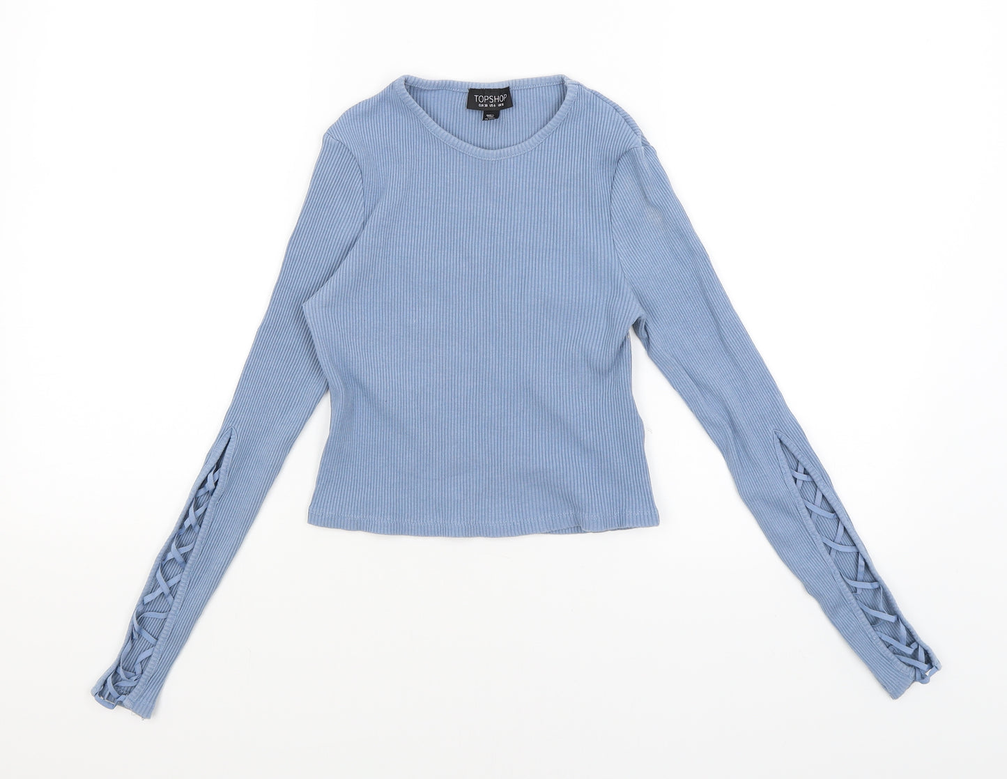 Topshop Womens Blue   Basic T-Shirt Size 10