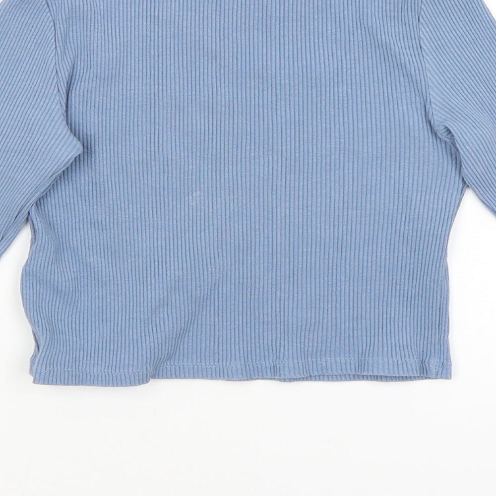Topshop Womens Blue   Basic T-Shirt Size 10