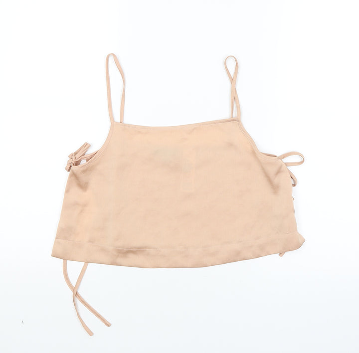 Topshop Womens Gold   Cropped Tank Size 10