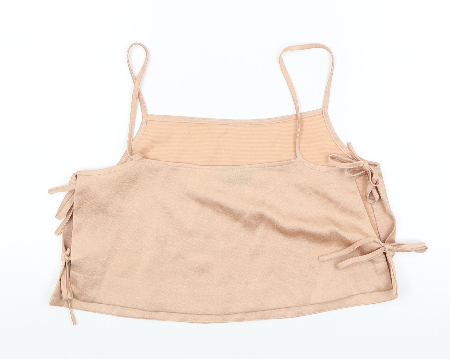 Topshop Womens Gold   Cropped Tank Size 10