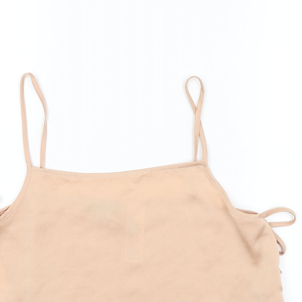 Topshop Womens Gold   Cropped Tank Size 10