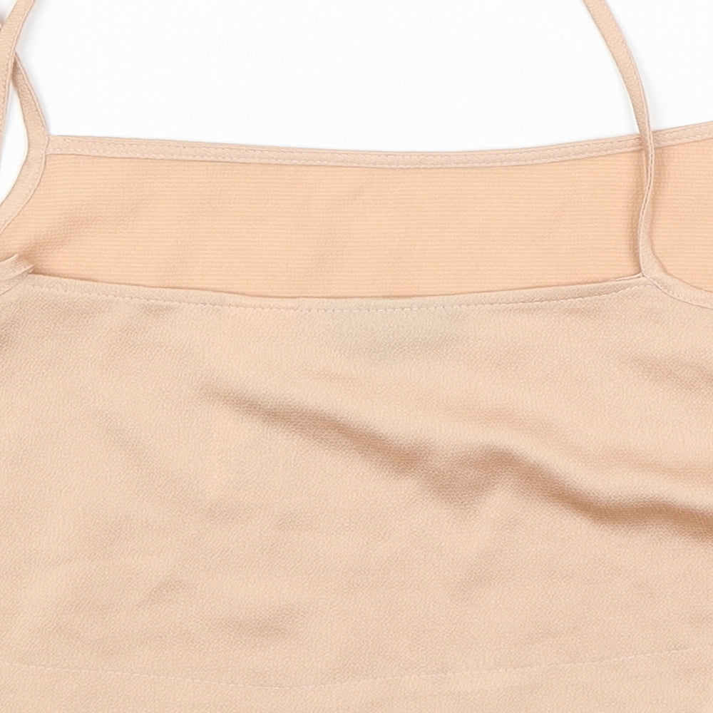 Topshop Womens Gold   Cropped Tank Size 10