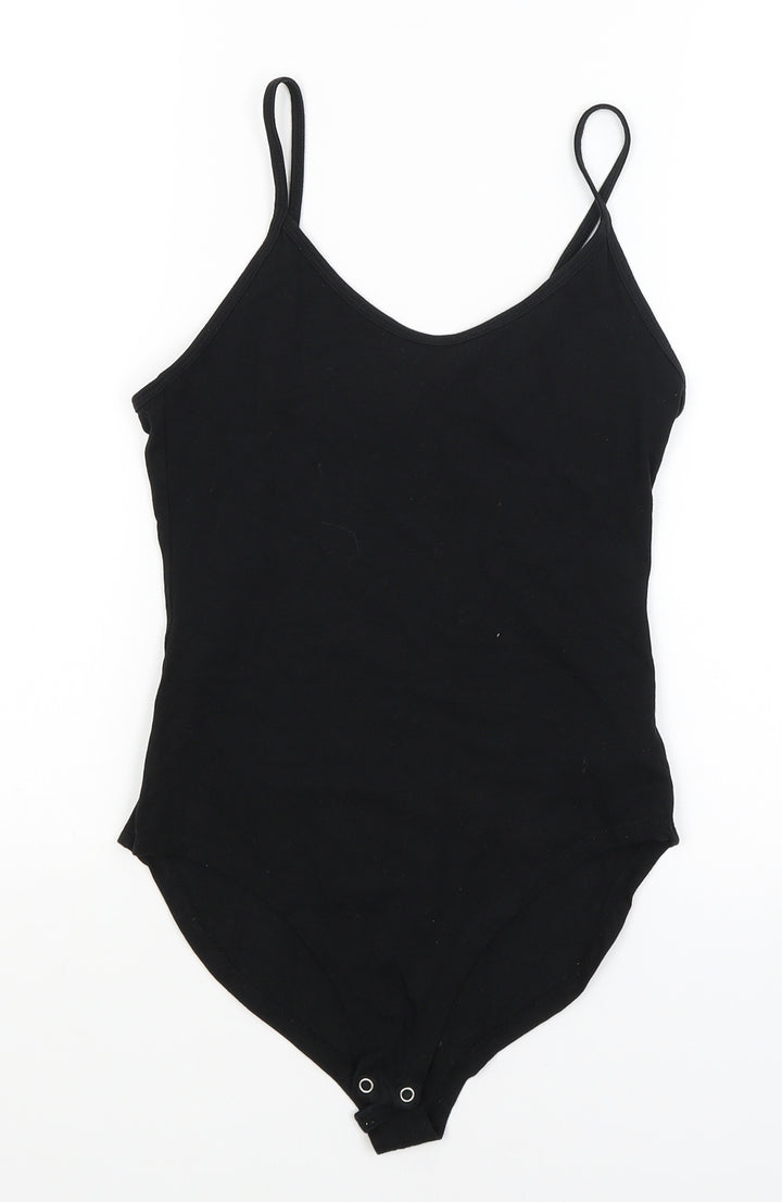 FOREVER 21 Womens Black Bodysuit One-Piece Size S