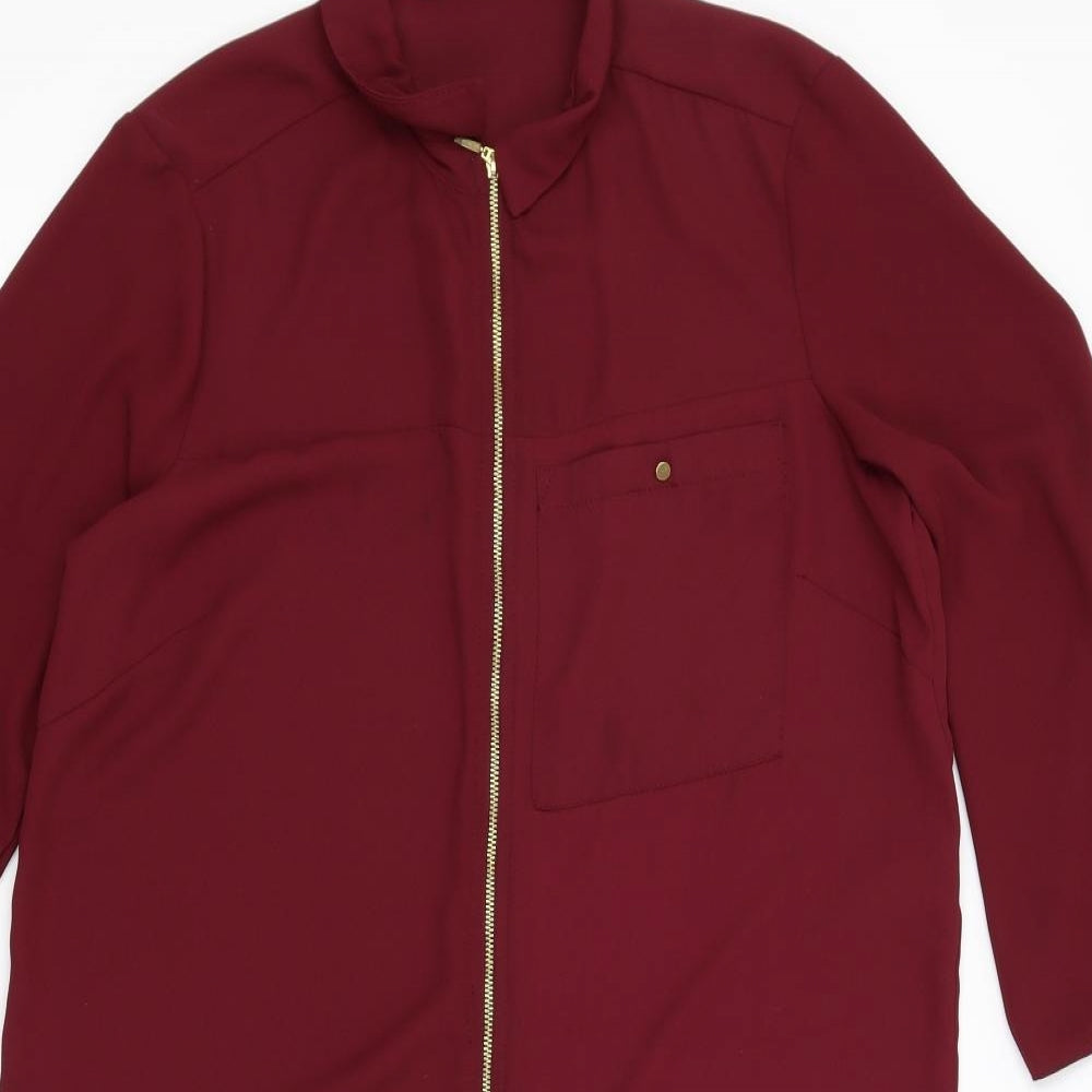 George Womens Red   Basic Blouse Size 12