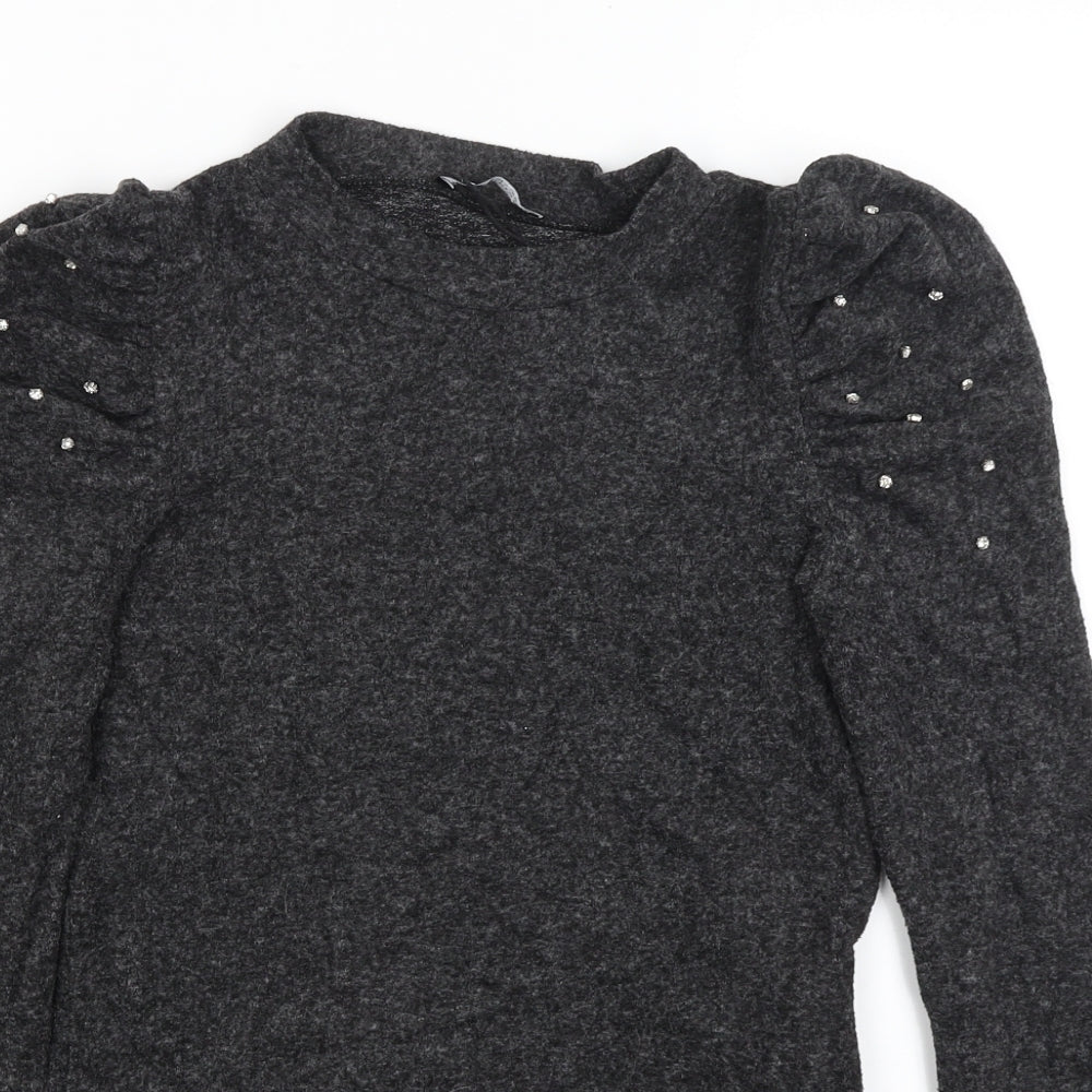 Zara Womens Grey   Basic T-Shirt Size S