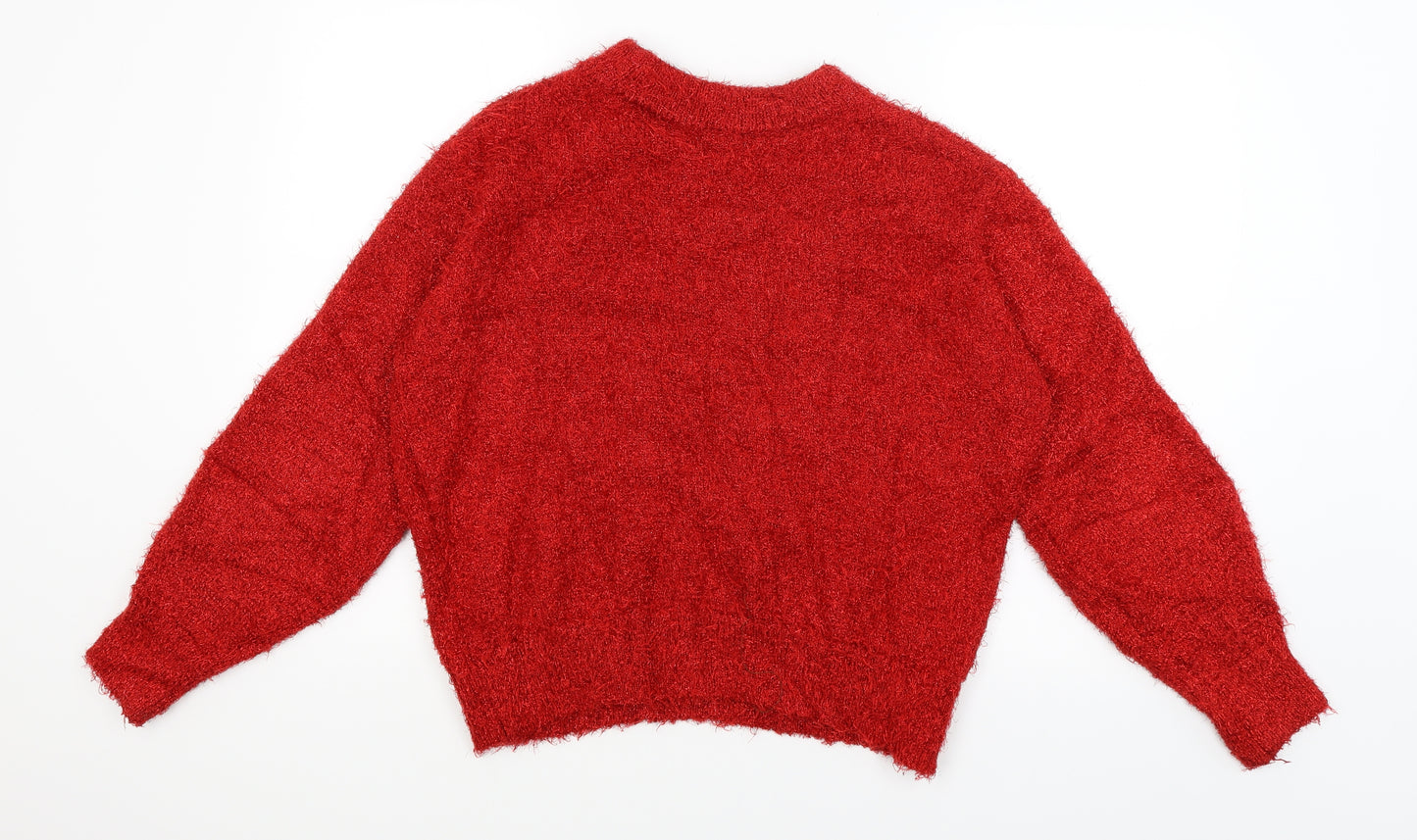 H&M Womens Red   Pullover Jumper Size S