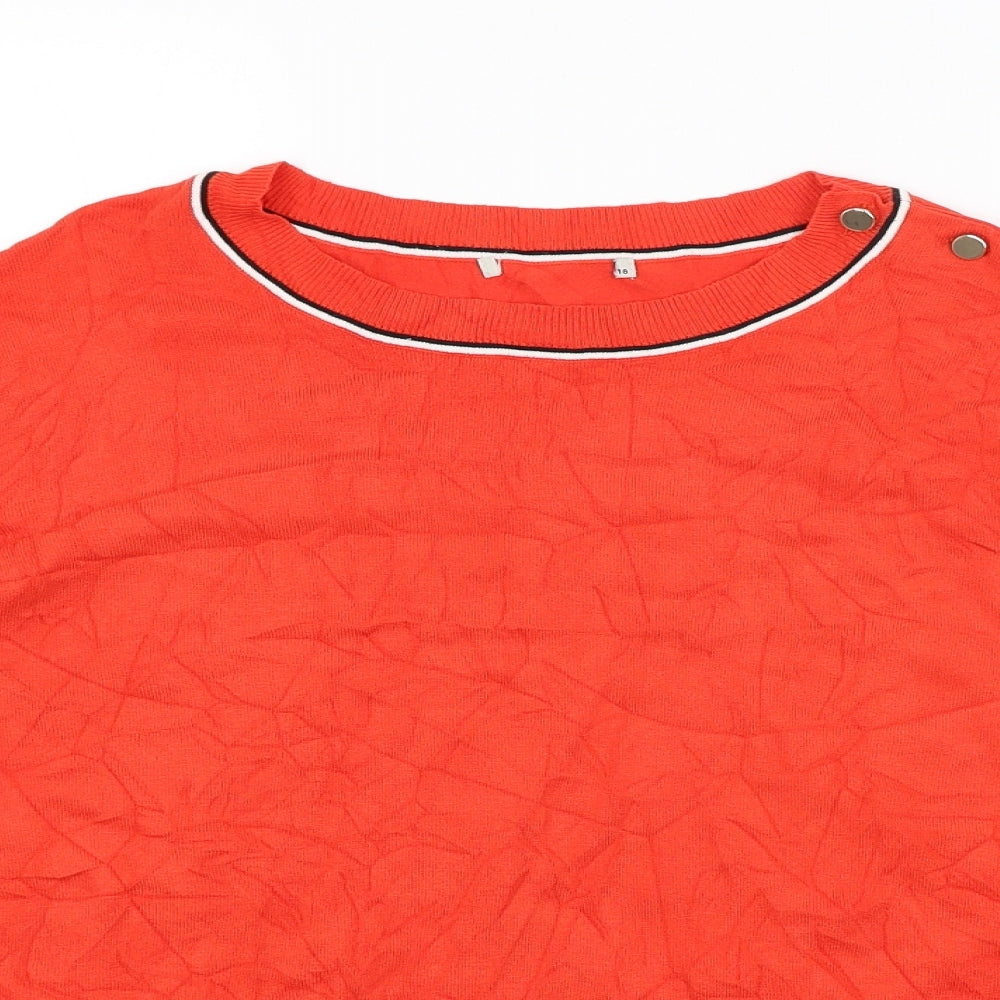 TU Womens Red   Basic T-Shirt Size 18