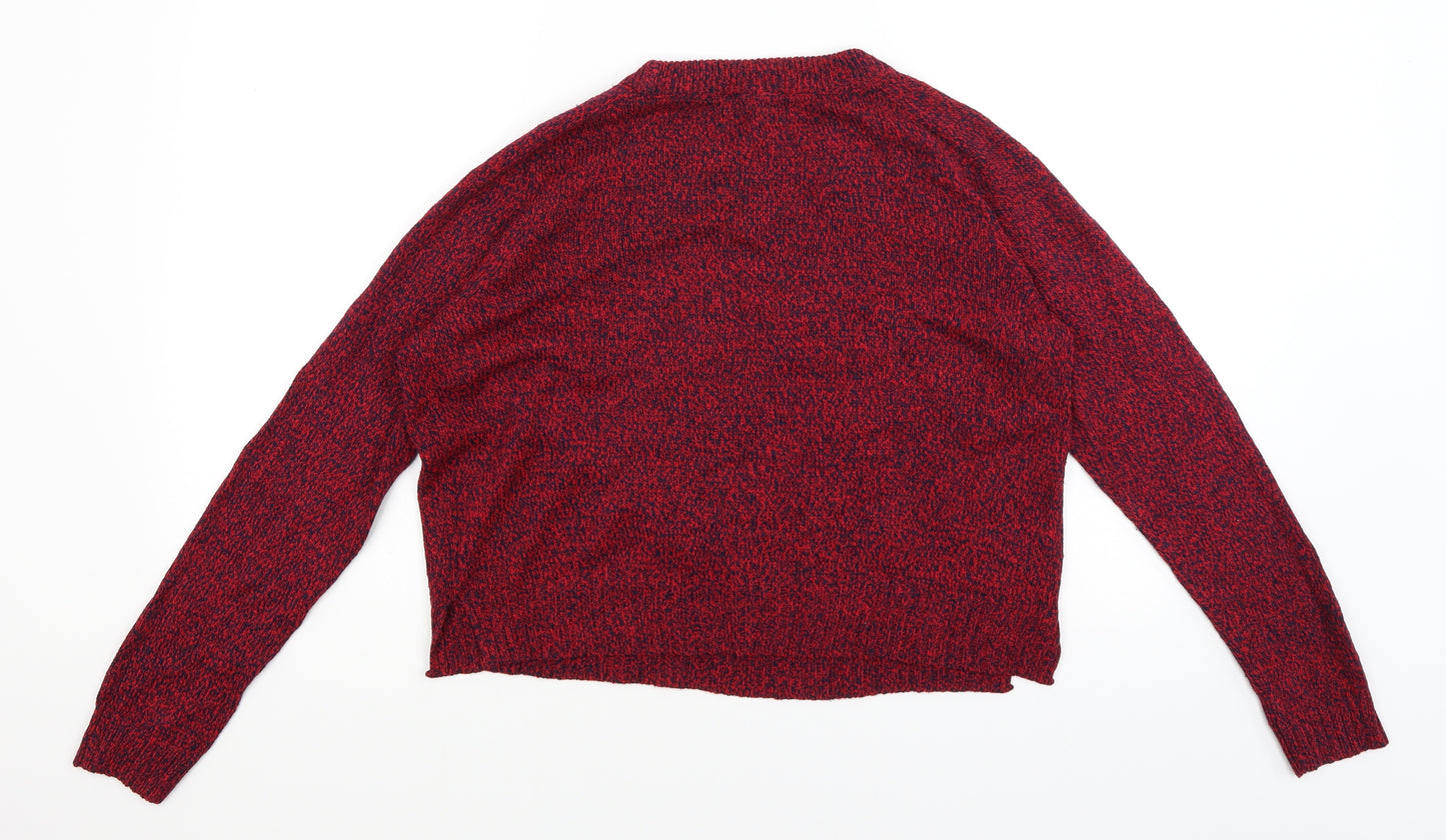 Divided Womens Red   Pullover Jumper Size S