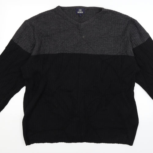 EA Menswear Mens Black   Pullover Jumper Size L