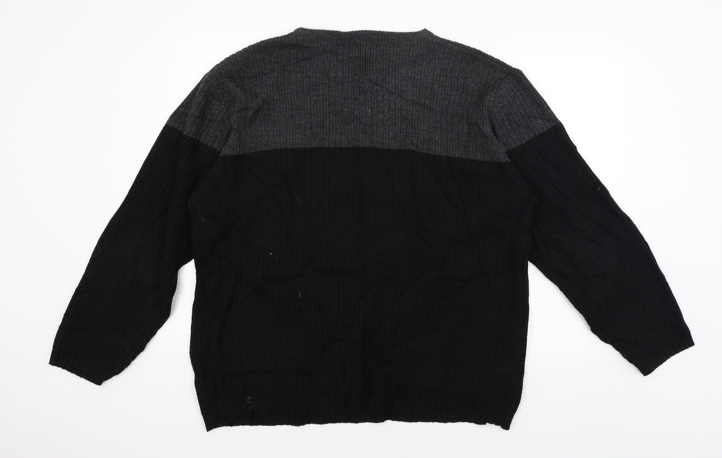 EA Menswear Mens Black   Pullover Jumper Size L