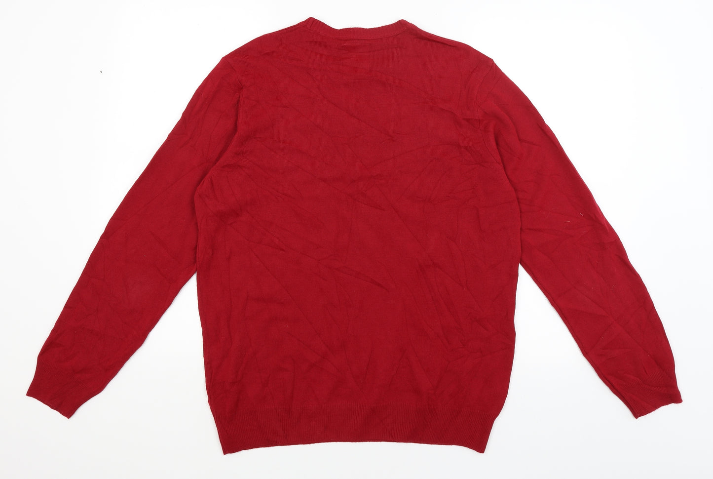River Island Mens Red   Pullover Jumper Size L