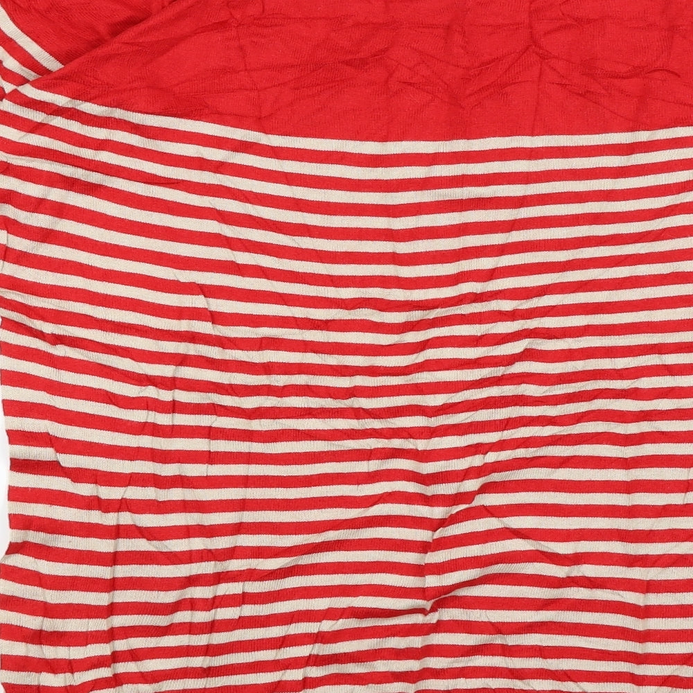 Atmosphere Womens Red Striped  Basic T-Shirt Size 12