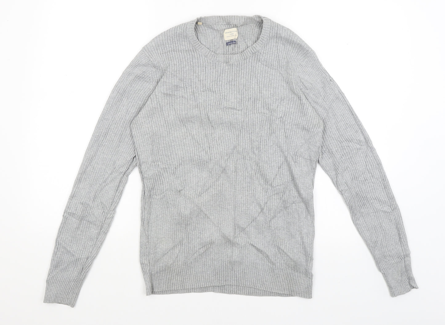Selected Mens Grey   Pullover Jumper Size M