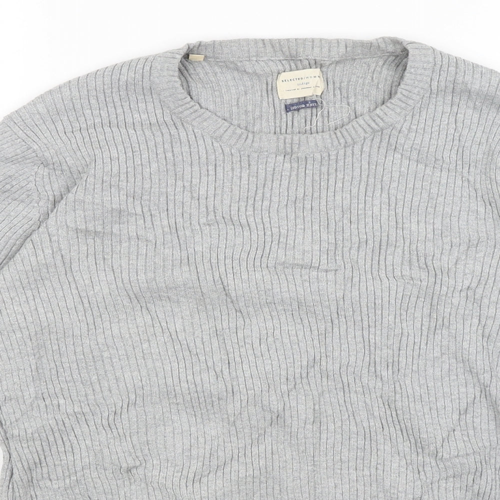 Selected Mens Grey   Pullover Jumper Size M