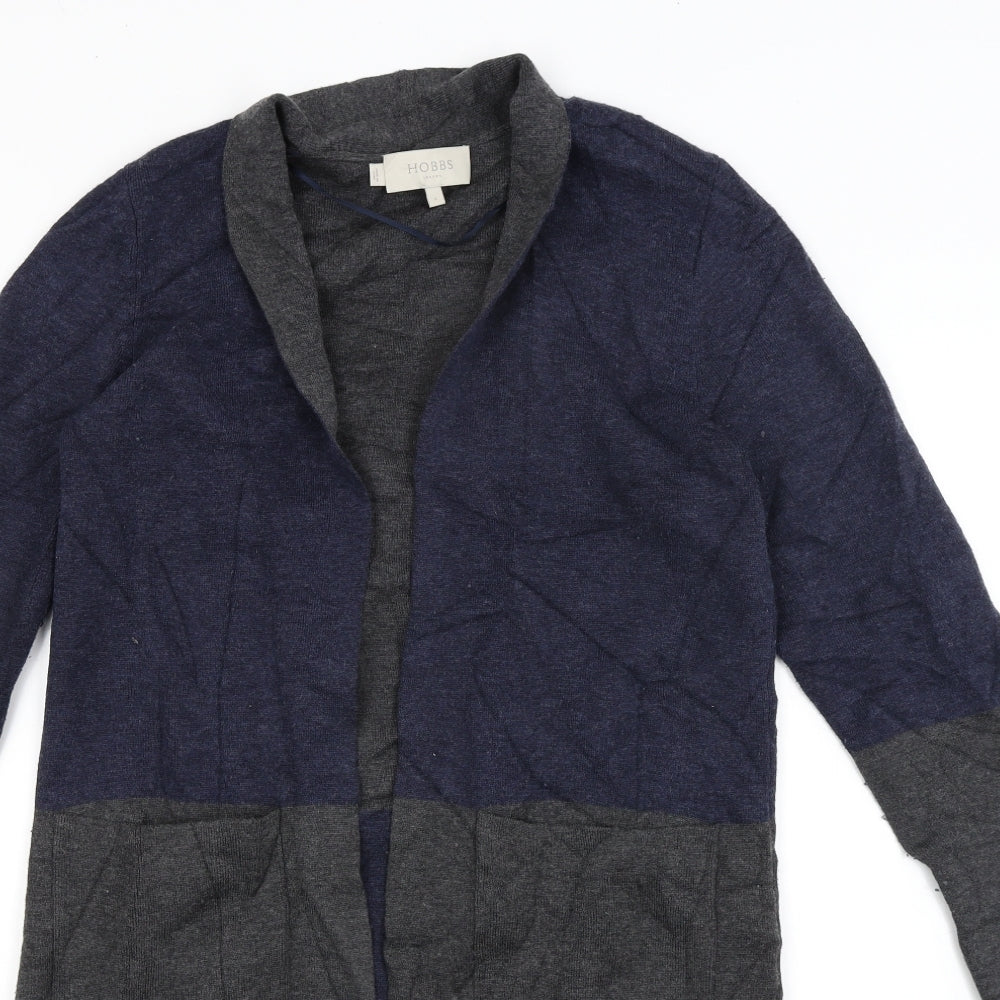Hobbs Womens Blue   Wrap Jumper Size M