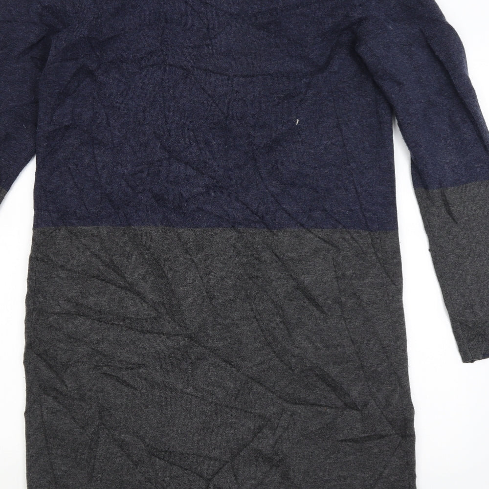 Hobbs Womens Blue   Wrap Jumper Size M