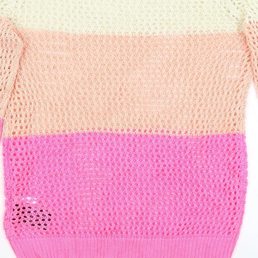 H&M Girls Pink   Pullover Jumper Size 13-14 Years