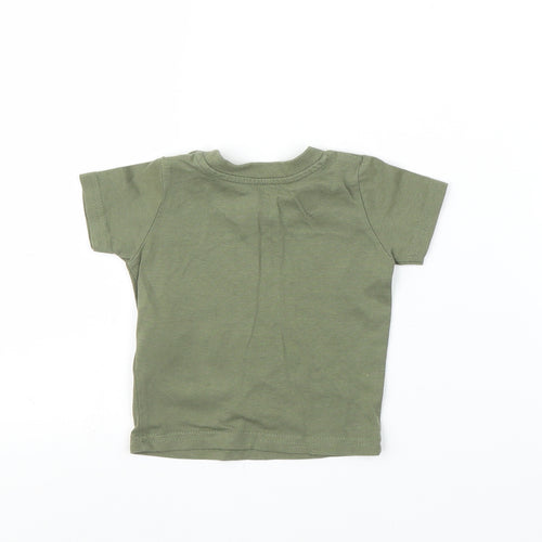 Primark Boys Green   Basic T-Shirt Size 0-3 Months