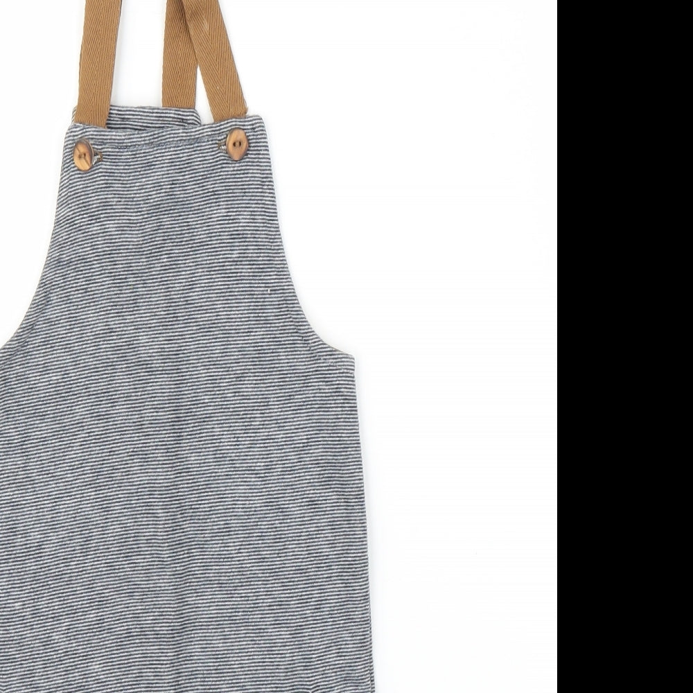 Zara Boys Grey   Dungaree One-Piece Size 9-12 Months
