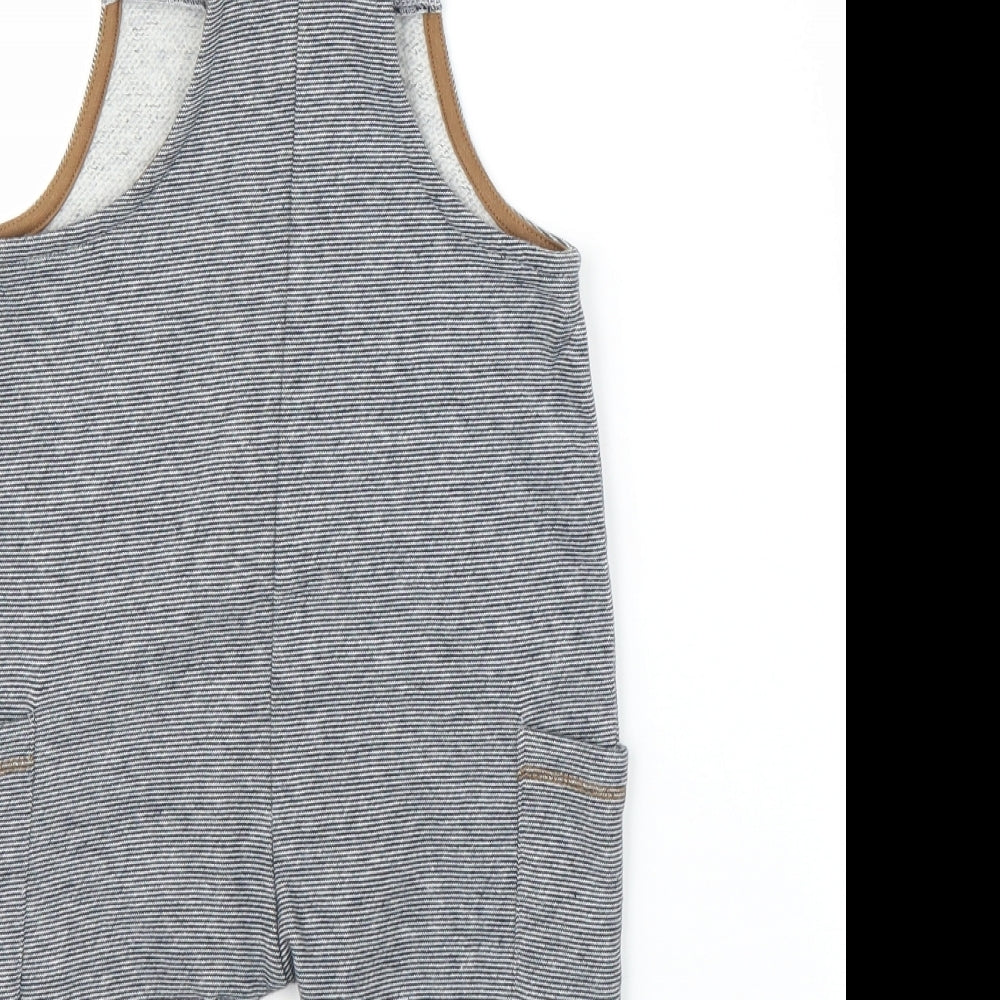 Zara Boys Grey   Dungaree One-Piece Size 9-12 Months