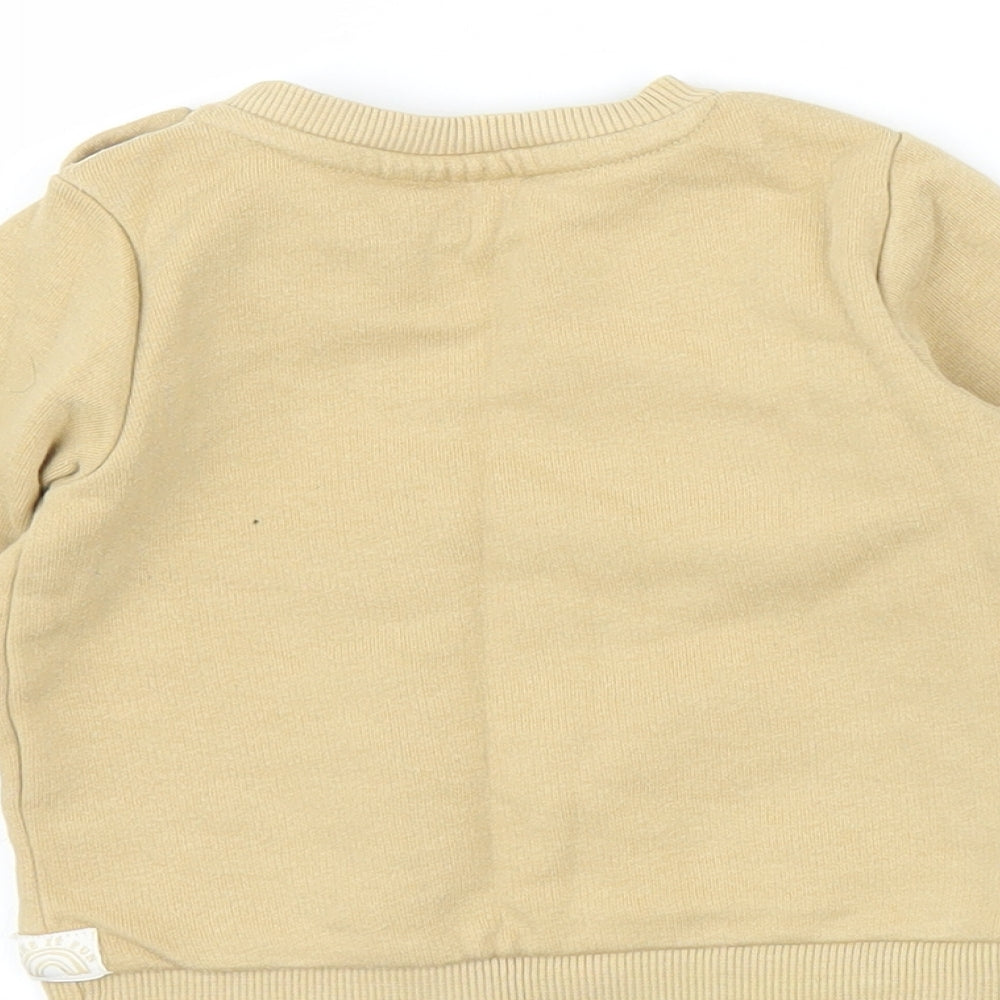 Fred & Flo Baby Beige   Pullover Jumper Size 0-3 Months