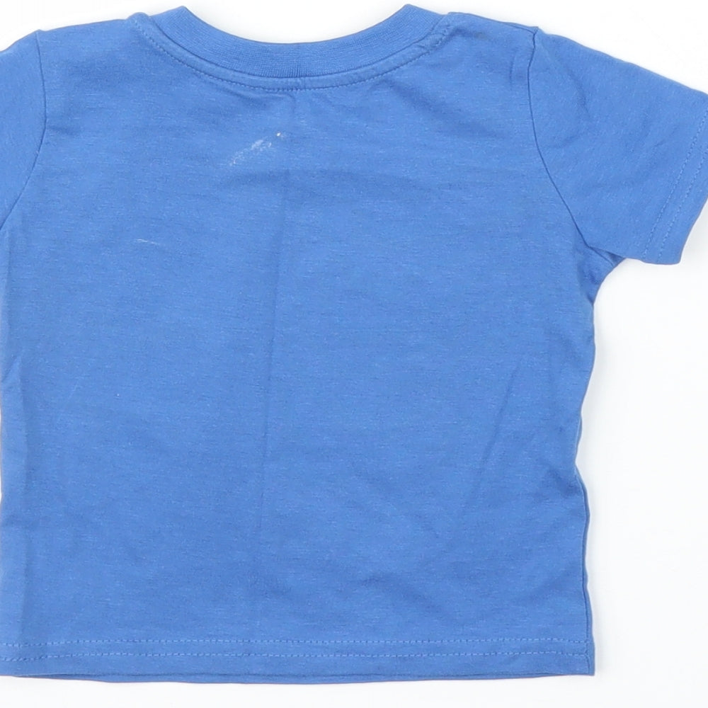 Primark Boys Blue   Basic T-Shirt Size 6-9 Months