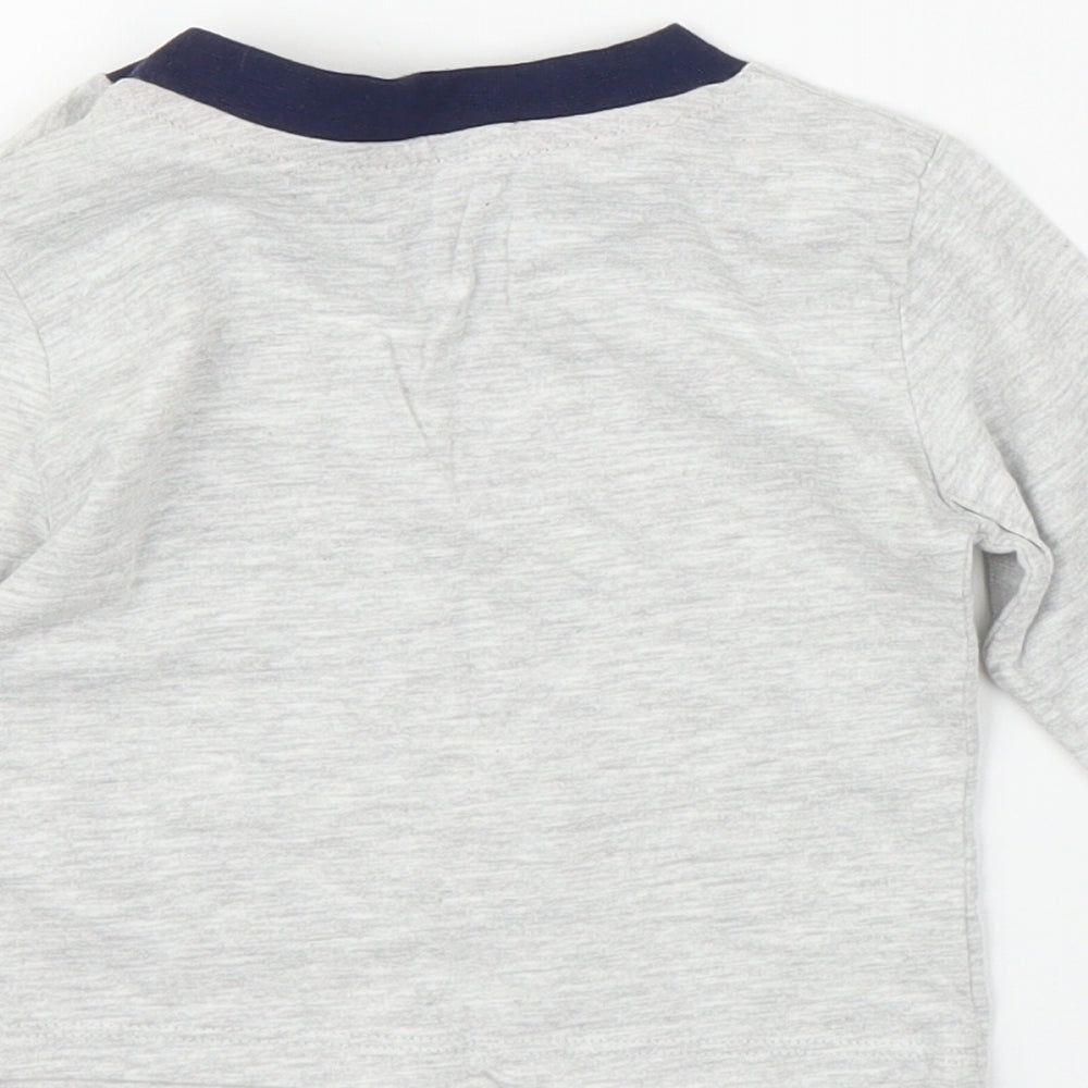 Primark Boys Grey   Basic T-Shirt Size 6-9 Months