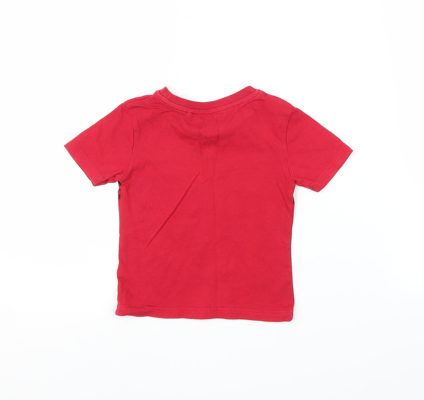 River Island Boys Red   Basic T-Shirt Size 6-9 Months