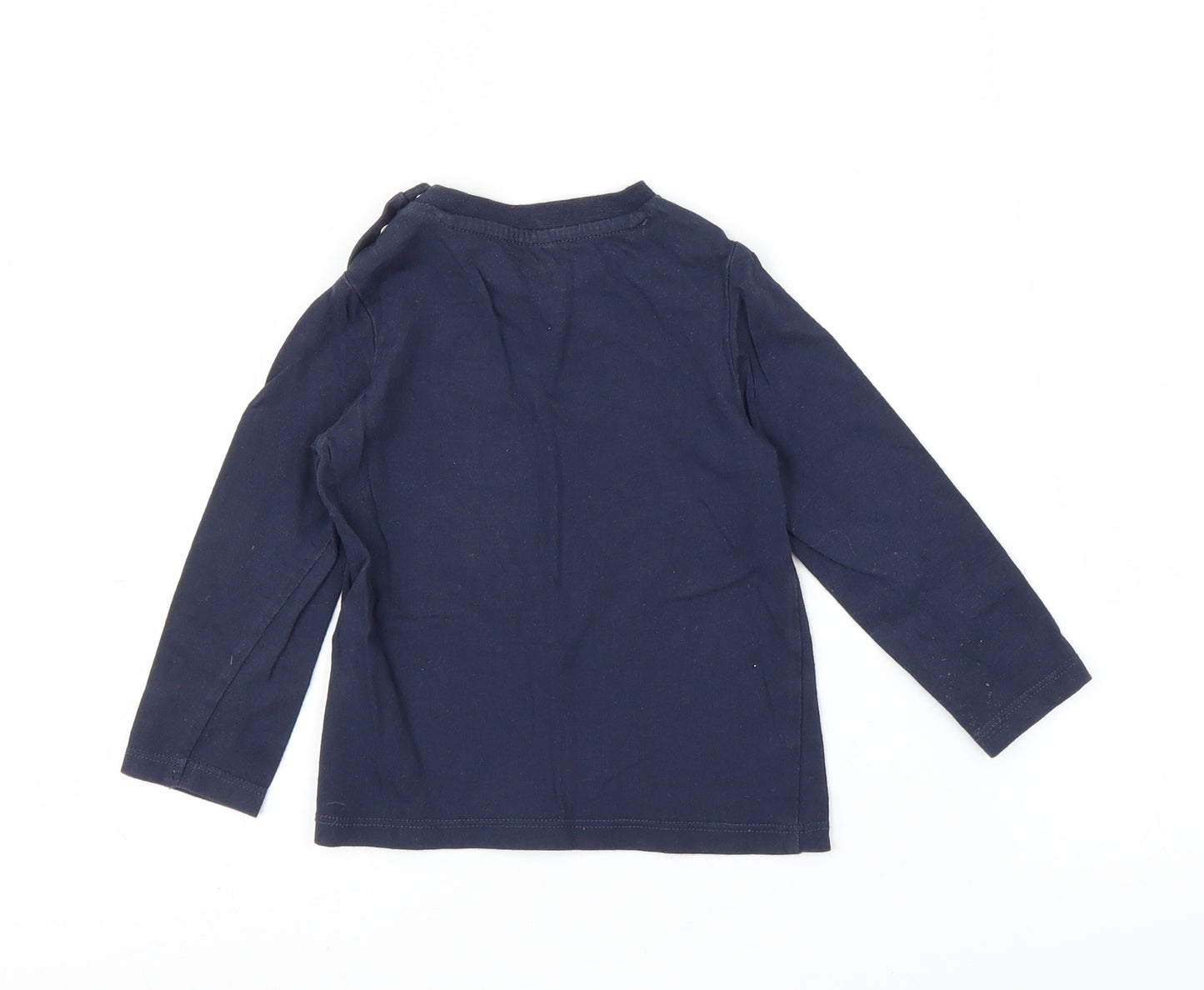 Fred & Flo Boys Blue   Basic T-Shirt Size 9-12 Months