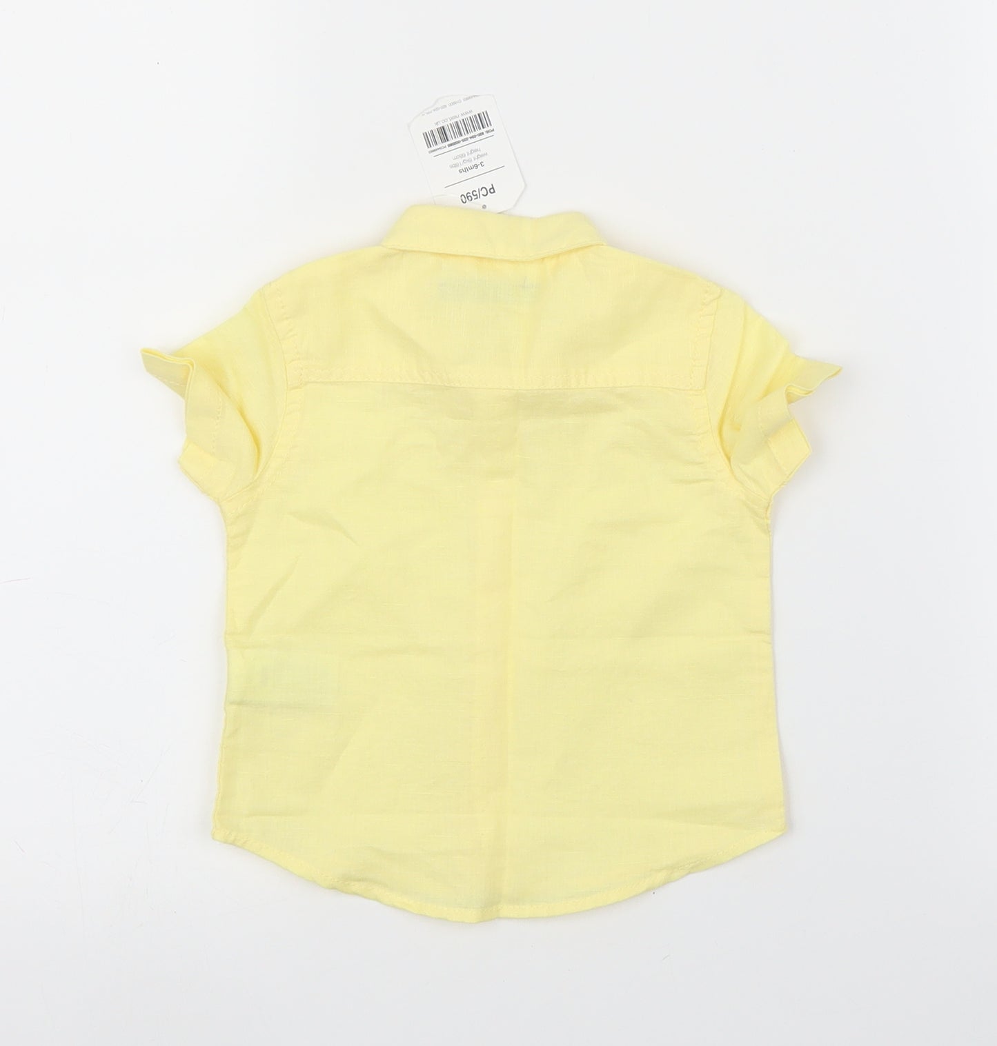 NEXT Baby Yellow   Basic Button-Up Size 3-6 Months