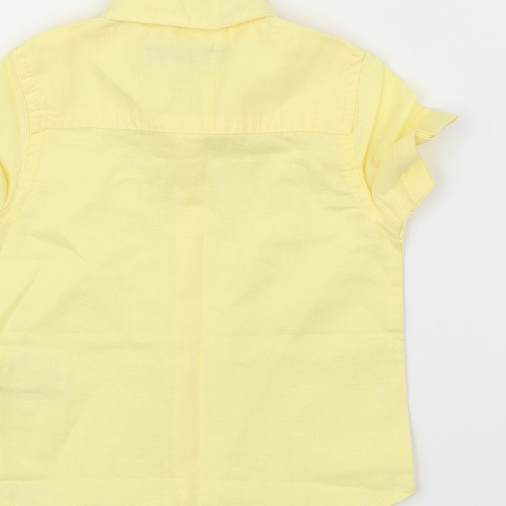 NEXT Baby Yellow   Basic Button-Up Size 3-6 Months