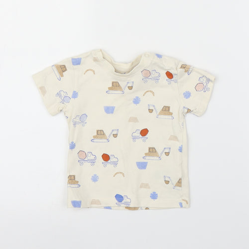 M&S Baby Beige   Basic T-Shirt Size 9-12 Months