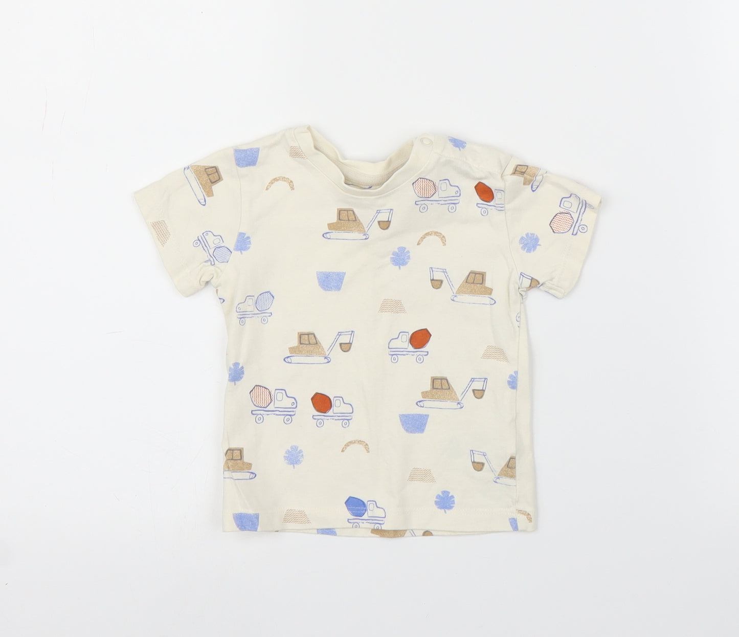 M&S Baby Beige   Basic T-Shirt Size 9-12 Months