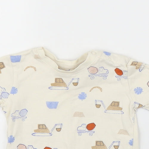 M&S Baby Beige   Basic T-Shirt Size 9-12 Months