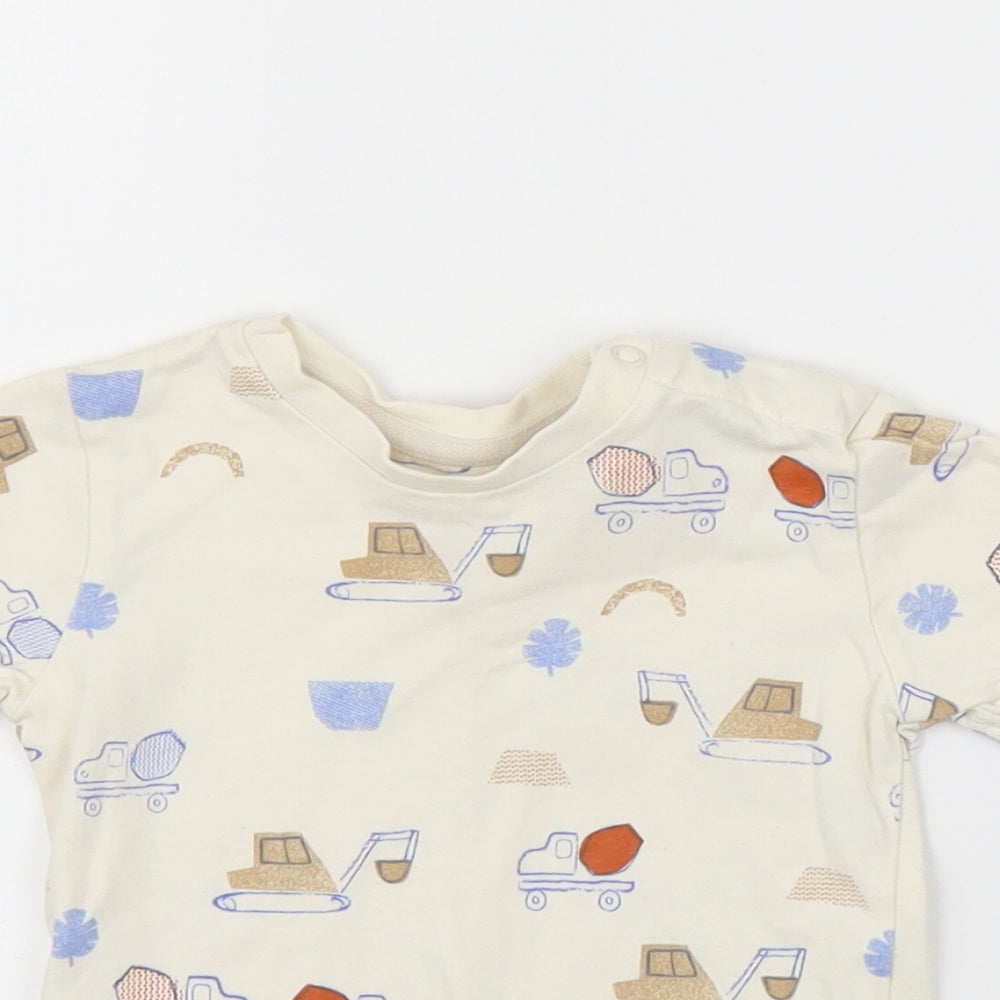 M&S Baby Beige   Basic T-Shirt Size 9-12 Months