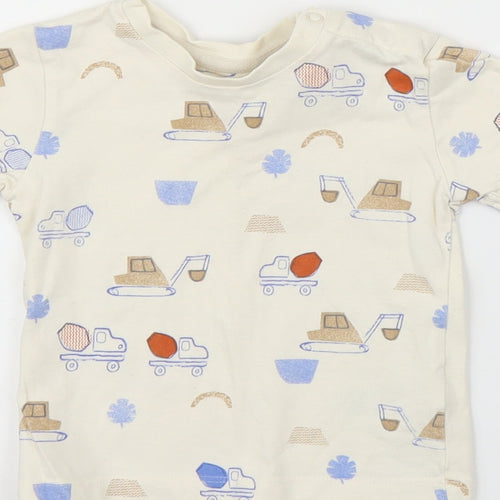M&S Baby Beige   Basic T-Shirt Size 9-12 Months