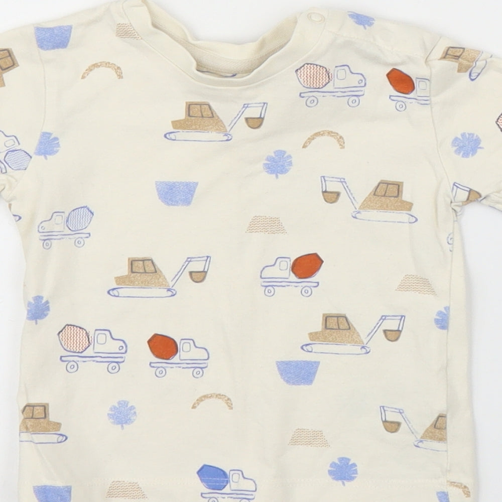M&S Baby Beige   Basic T-Shirt Size 9-12 Months