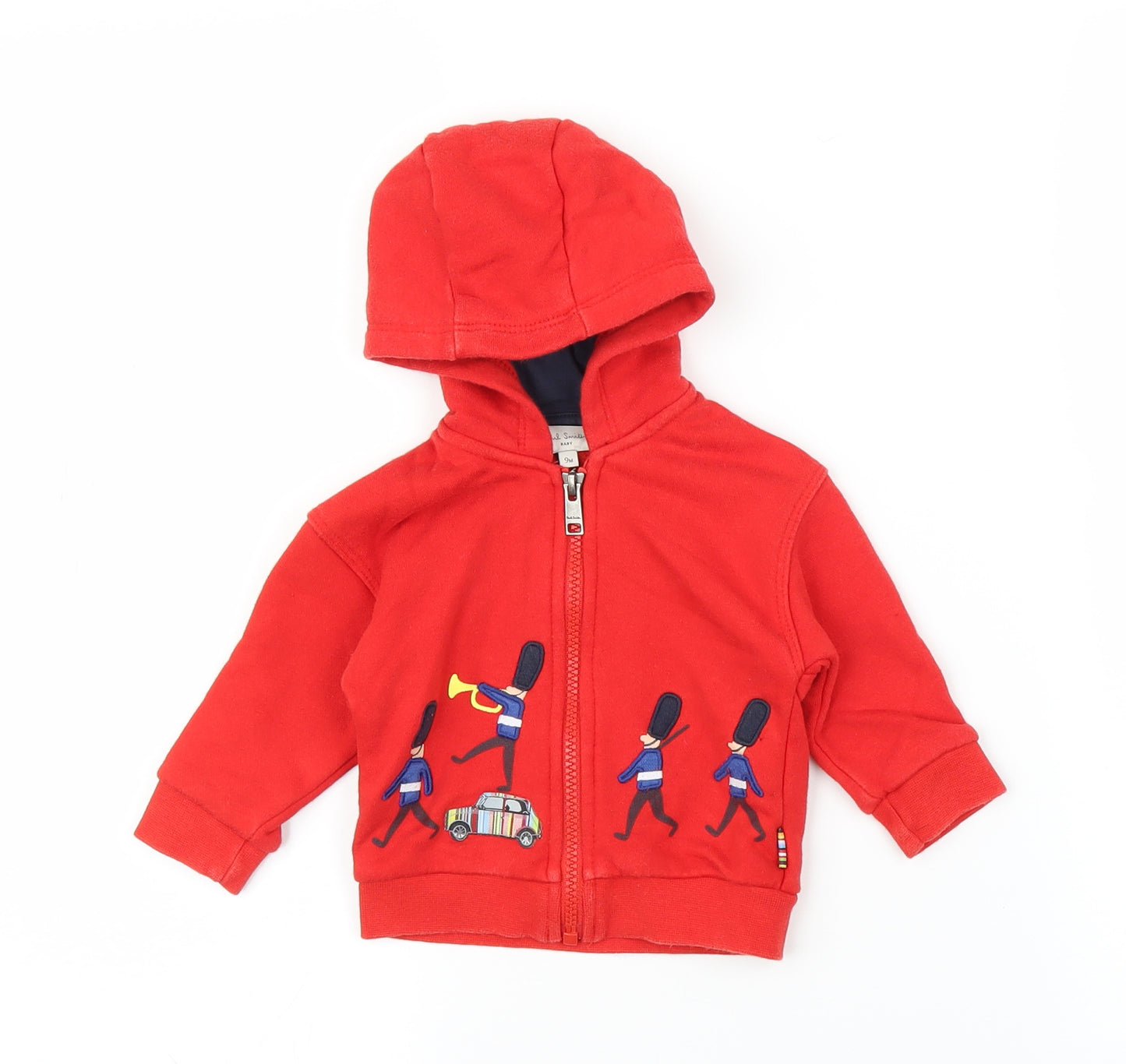 Paul Smith Boys Red   Full Zip Jumper Size 9-12 Months