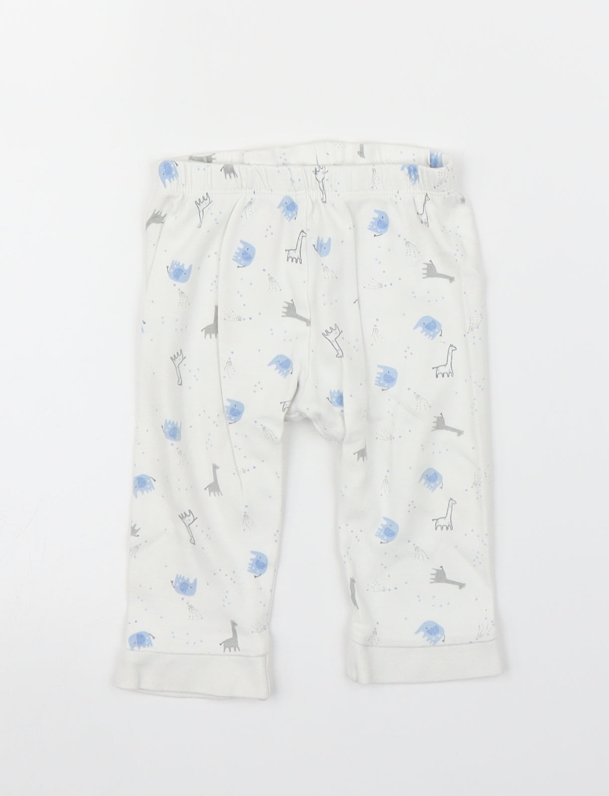 Mothercare Baby White   Sweatpants Leggings Size 6-9 Months