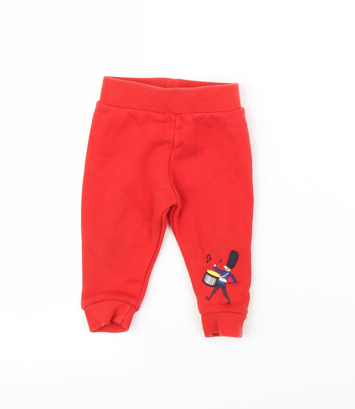 Paul Smith Boys Red Sweatpants Leggings Size 9 Months