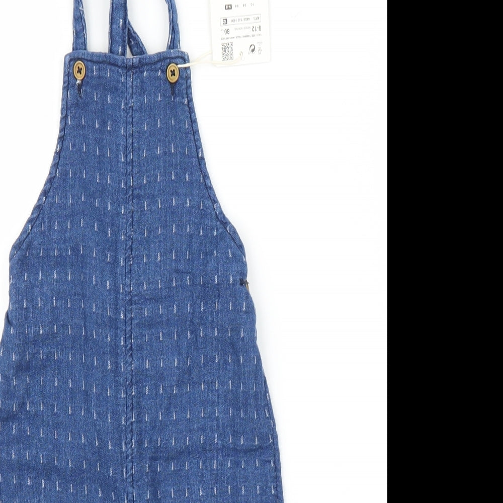 Zara Baby Blue   Dungaree One-Piece Size 9-12 Months